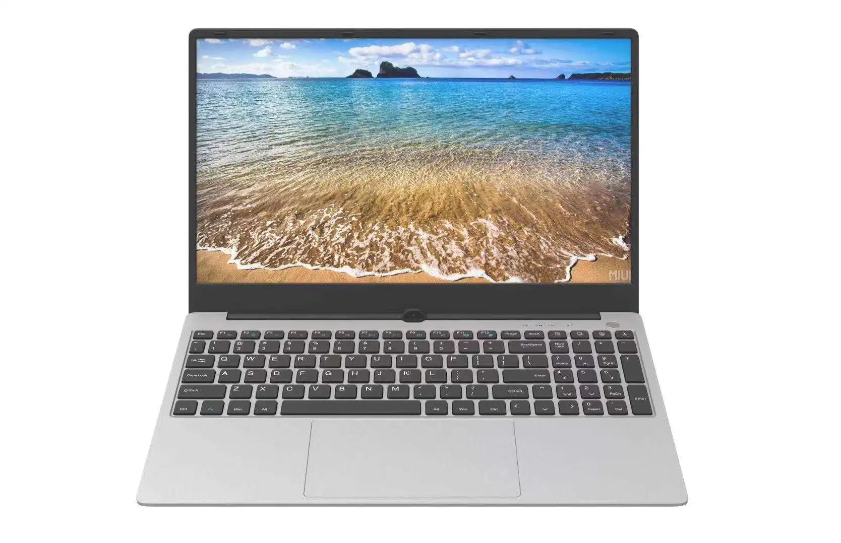 Front view of 15.6-inch slim i7-8559U ram support DDR4 up to16 GB win 10  Meegopad gaming laptop
